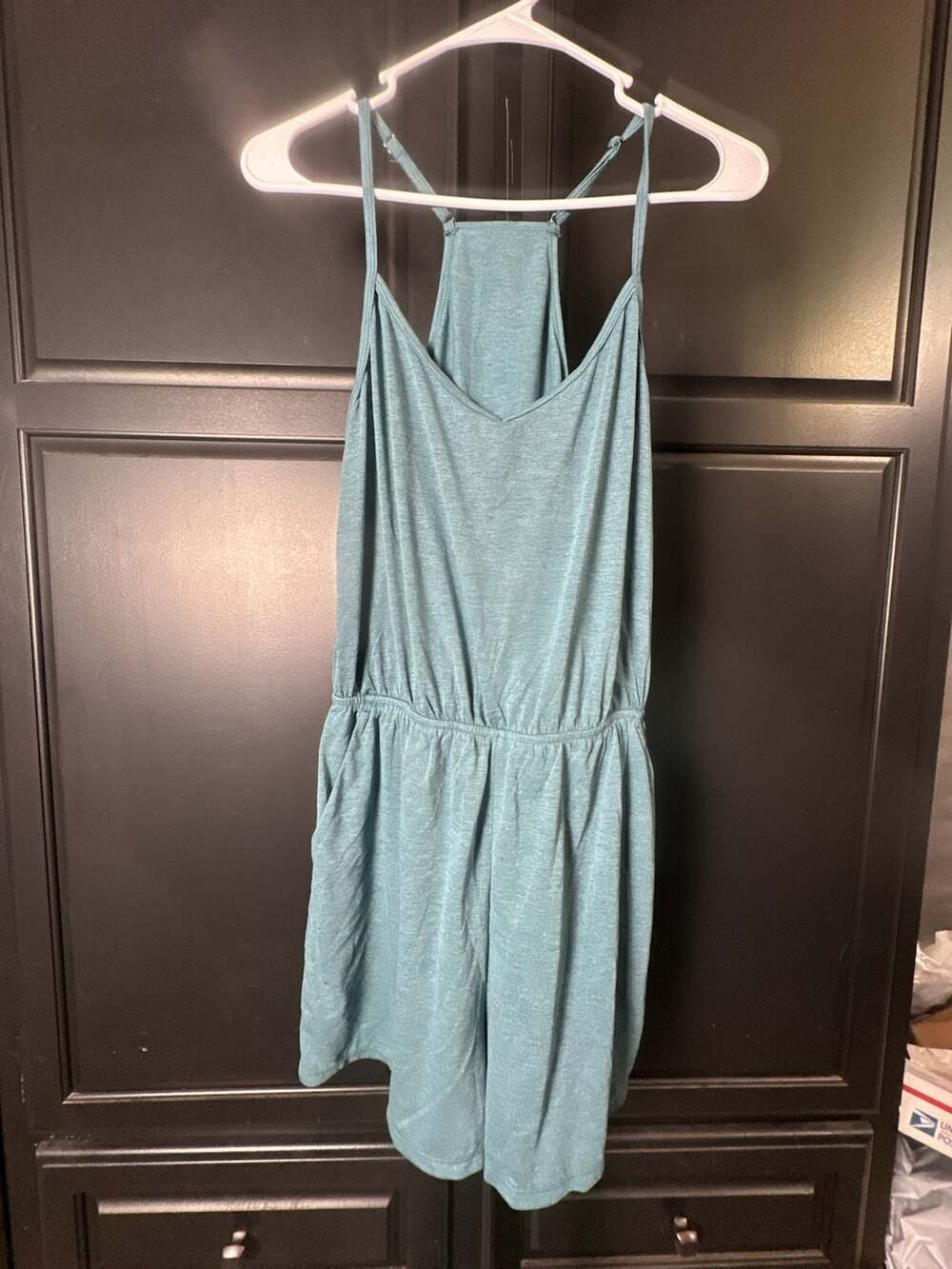 Halara Adjustable Strap Pocketed Resort Romper#854